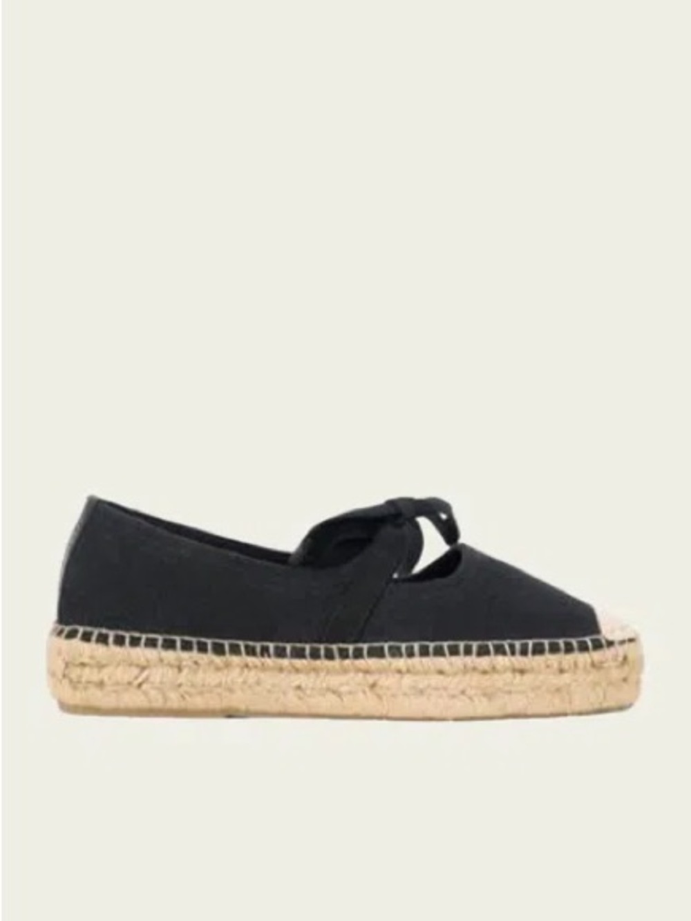 STAUD Calla Espadrille Mary Jane In Black